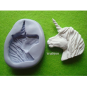 STAMPO SILICONE "UNICORNO "5,3cm per GESSO FIMO SEGNAPOSTO BOMBONIERA