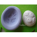 STAMPO SILICONE "UOVO DI PASQUA e cCOCCINELLE Cod.3"da 5,7cm per GESSO FIMO SEGNAPOSTO