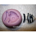 Stampino in silicone per fimo" PESCE ( 2)"