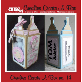 FUSTELLA CREALIES CREATE A BOX 14 BABY BOTTLE