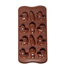 STAMPO SILICONE CHOC BABY- SILIKOMART PER CIOCCOLATO GESSO fimo