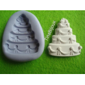 Stampino in silicone per fimo" TORTA TRE PIANI per gesso fimo bomboniere segnaposto