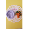 STAMPINO IN SILICONE" BIMBO NEONATO"4,6cm per FIMO GESSO PASTA DI ZUCCHERO