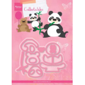 FUSTELLA CUT DIE MARIANNE DESIGN COLLECTABLES ELINE'S PANDA & BEAR