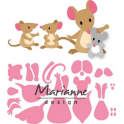 FUSTELLA CUT DIE MARIANNE Collectable Eline`s muizenfamilie COL1437