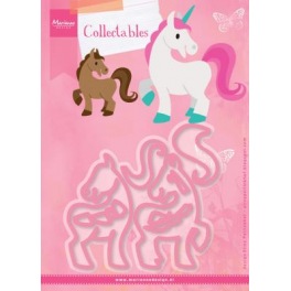 CUT DIE MARIANNE DESIGN COLLECTABLES " CAVALLO-UNICORNO" ELINE'S HORSE & UNICORNE