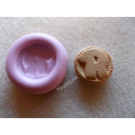 Stampino in silicone per fimo" PAN DI STELLE ( 1)"2,4cm