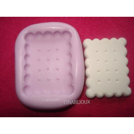 Stampino in silicone per fimo" BISCOTTO REALISTICO "da 4,5cm 