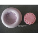 Stampino in silicone per fimo" BISCOTTO COOKIE"da 2cm 