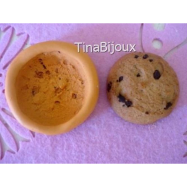 Stampino in silicone per fimo" BISCOTTO COOKIES MAXI"da 4,7cm 