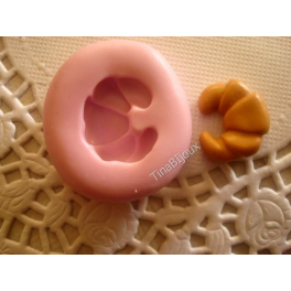 Stampino in silicone per fimo" CROISSAN CORNETTO" da 1,6cm