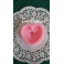 STAMPO in SILICONE "CUORE CON ANGELO" 4cm -per FIMO GESSO SAPONE CERA ALTRO