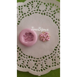 Stampino in silicone per fimo" MUCCA MUHU MUHU ( 2)"