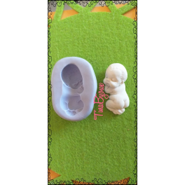 STAMPO ARTIGIANALE SILICONE"BIMBO BEBè" da 4,9cm GESSO FIMO BOMBONIERA SEGNAPOSTO