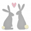 BIGZ DIE - BEST BUNNIES 663305 Conigli e Cuore