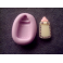 Stampino in silicone per fimo" SPILLA DA BALIA CON STELLA" 2,4cm