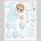 PANNELLO STAMPATO PANNOLENCI P-18-FIOCCO NASCITA IT'S A BOY-50X40-