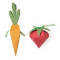 Fustella Scatoline Carota e Fragola Sizzix Bigz Plus die Box, Carrot and Strawberry 665106