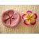 Stampino in silicone per fimo"FIORE ROSA "da 3,3cm