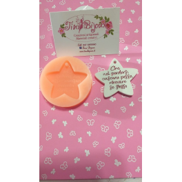 STAMPO SILICONE TARGHETTA 7X7cm"L'AMICIZIA SVUOTA LA MENTE E RIEMPIE IL CUORE" per GESSO REGALO altro.