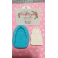 STAMPO SILICONE TARGHETTA 7X7cm"L'AMICIZIA SVUOTA LA MENTE E RIEMPIE IL CUORE" per GESSO REGALO altro.