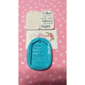 STAMPO SILICONE TARGHETTA 7X7cm"L'AMICIZIA SVUOTA LA MENTE E RIEMPIE IL CUORE" per GESSO REGALO altro.