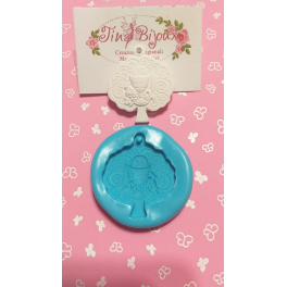 STAMPO SILICONE TARGHETTA 7X7cm"L'AMICIZIA SVUOTA LA MENTE E RIEMPIE IL CUORE" per GESSO REGALO altro.