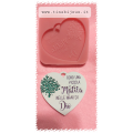 STAMPO Silicone CUORE 7cm " SONO UNA PICCOLA MATITA NELLE MANI DI DIO"per GESSO REGALO altro.