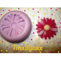 Stampino in silicone per fimo" GIRASOLE MAXI "da 2,8cm