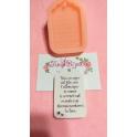 STAMPO SILICONE TAG FRASI 6,5cm "Tieni un capo del filo, con l'altro capo in mano io correrò ...GESSO- BOMBONIERE REGALO altro..