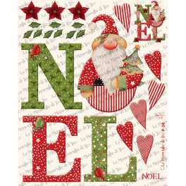 PANNELLO PANNOLENCI STAMPATO P-34 NOEL-50X40-