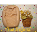 Stampino in silicone per fimo" GIRASOLE MAXI "da 2,8cm