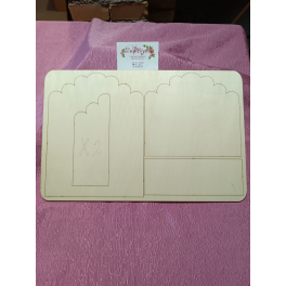 SAGOMA/DIMA in LEGNO " PORTA POSTA"