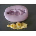 Stampino in silicone per fimo" GIRASOLE MAXI "da 2,8cm