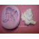 Stampino In Silicone " ANGELO DUE"per fimo gesso bomboniere segnaposto