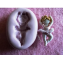 Stampino in silicone per fimo" BALLERINA (1)" 3,2cm