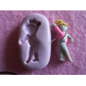 Stampino in silicone per fimo"GINNASTA (1)" 3,4cm