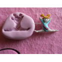 Stampino in silicone per fimo" GINNASTA (3)" 2,5cm