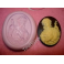 Stampino in silicone per fimo" CAMMEO FATA FATINA con FARFALLA" 40X30MM