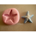 Stampino in silicone per Fimo "STELLA MARINA" 2,7cm 