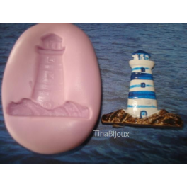 Stampino in silicone per Fimo " "FARO SU ROCCIA " 3,2cm