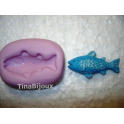 Stampino in silicone per Fimo " IL PESCE AZZURRO " 3,1cm