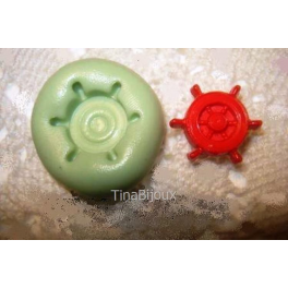 Stampino in silicone per Fimo "IL TIMONE " 1,5cm 