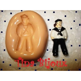 Stampino in silicone per Fimo " IL MARINAIO" 3,1cm 