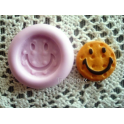 Stampino in silicone per fimo" BISCOTTINO SMAIL"da 2,3cm 