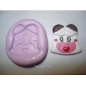 Stampino in silicone per Fimo "HELLO SPANK FACCINA" 2,3cm