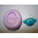 Stampino in silicone per Fimo "PUFFO " 2,3cm