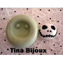 Stampino in silicone per Fimo " "JACK NIGHTMARE KITSCH EMO" da 2cm 