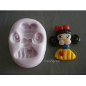 Stampino in silicone per Fimo "" BIANCANEVE" 2,9cm