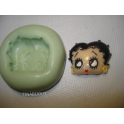 Stampino in silicone per Fimo " BETTY BOOP" 2,5cm